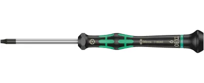Wera 118048 Skrutkovač TORX TX 9 BOx60 mm na použitie v elektronike Kraftform Micro typ 2067, s poistným kolíkom (W05118048001)