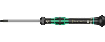Wera 118050 Skrutkovač TORX TX 10 BOx60 mm na použitie v elektronike Kraftform Micro typ 2067, s poistným kolíkom (W05118050001)