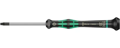 Wera 118054 Skrutkovač TORX TX 20 BOx60 mm na použitie v elektronike Kraftform Micro typ 2067, s poistným kolíkom (W05118054001)
