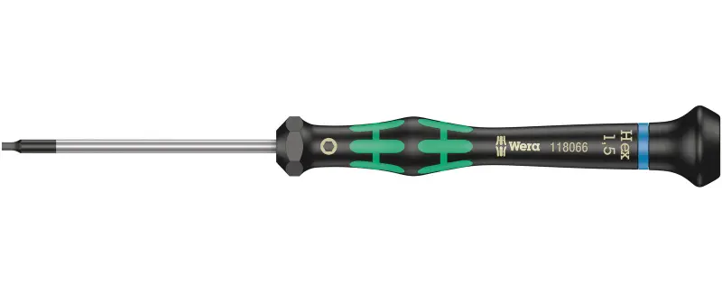 Wera 118066 Skrutkovač šesťhranný 1,5x60 mm na použitie v elektronike Kraftform Micro typ 2054 (W05118066001)