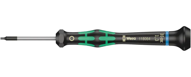 Wera 118074 Skrutkovač šesťhranný 0,05"x40 mm na použitie v elektronike Kraftform Micro typ 2054, palcový (W05118074001)