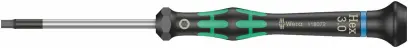 Wera 118096 Šroubovák šestihranný 3x60 mm s kulovou hlavou k použití v elektronice Kraftform Micro typ 2052 (W05118096001)