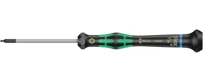 Wera 118098 Skrutkovač šesťhranný 1/16"x60 mm s guľovou hlavou na použitie v elektronike Kraftform Micro typ 2052, palcový (W05118098001)