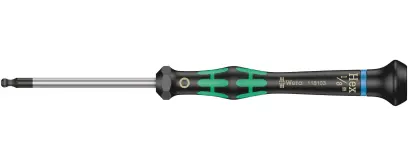 Wera 118103 Skrutkovač šesťhranný 1/8"x60 mm s guľovou hlavou na použitie v elektronike Kraftform Micro typ 2052, palcový (W05118103001)