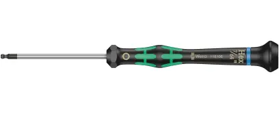 Wera 118106 Skrutkovač šesťhranný 7/64"x60 mm s guľovou hlavou na použitie v elektronike Kraftform Micro typ 2052, palcový (W05118106001)