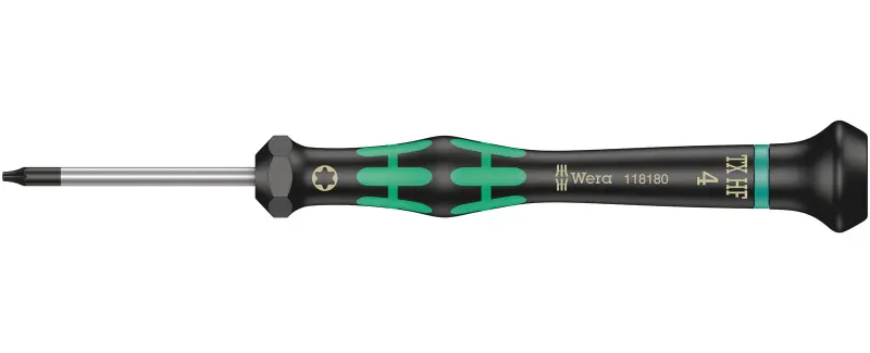 Wera 118180 Skrutkovač TORX TX 4 HFx40 mm na použitie v elektronike Kraftform Micro typ 2067, s pridržiavacou funkciou (W05118180001)