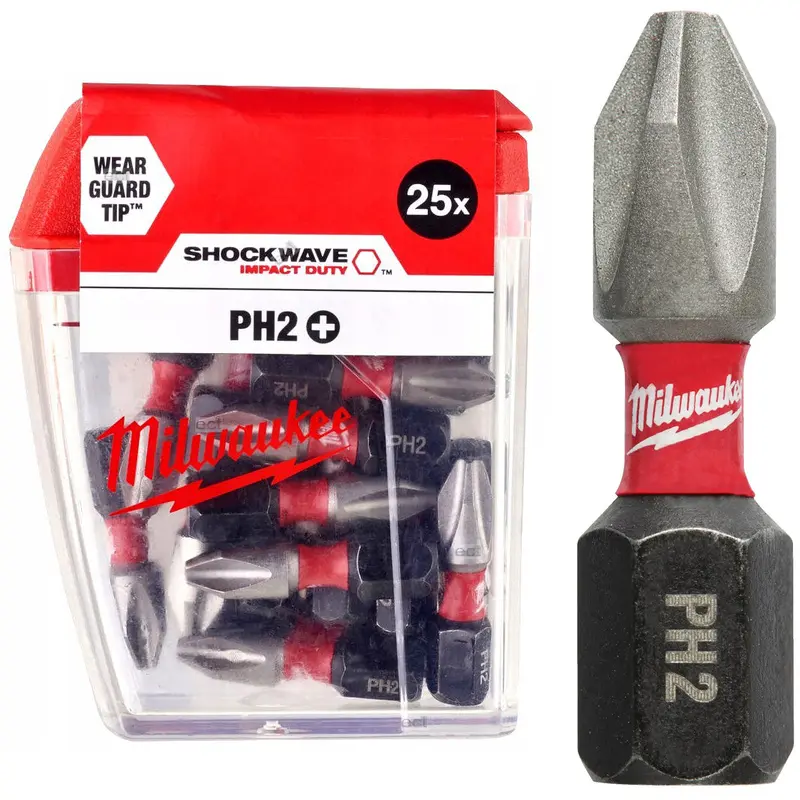 Šroubovací bity Milwaukee ShW PH2 25mm (25 ks) 4932430853 (MI4932430853)