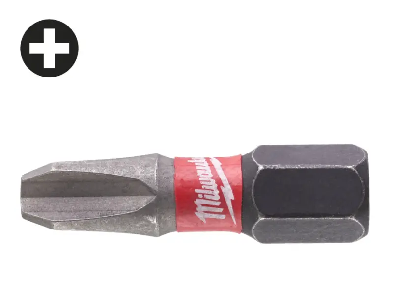 Šroubovací bit 1/4 Milwaukee Shockwave Phillips PH 3 x 25 mm - 2 ks (MI4932430857)