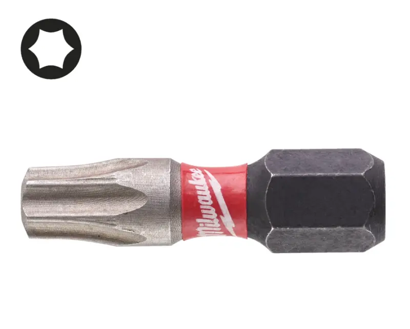 Šroubovací bity Milwaukee 25 mm TX SHOCKWAVE IMPACT DUTY (2 ks) 4932430884 (MI4932430884)