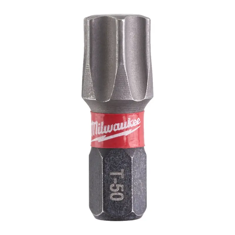 Šroubovací bit 1/4 Milwaukee Shockwave Torx TX 50 x 25 mm - 2 ks (MI4932430891)