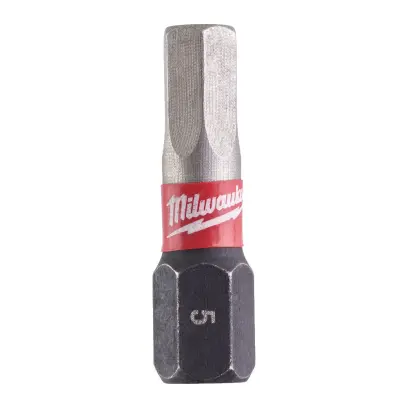 Šroubovací bit 1/4 Milwaukee Shockwave Šestihran 5 x 25 mm - 2 ks (MI4932430896)