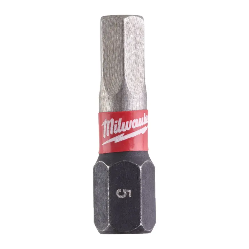 Šroubovací bit 1/4 Milwaukee Shockwave Šestihran 5 x 25 mm - 2 ks (MI4932430896)