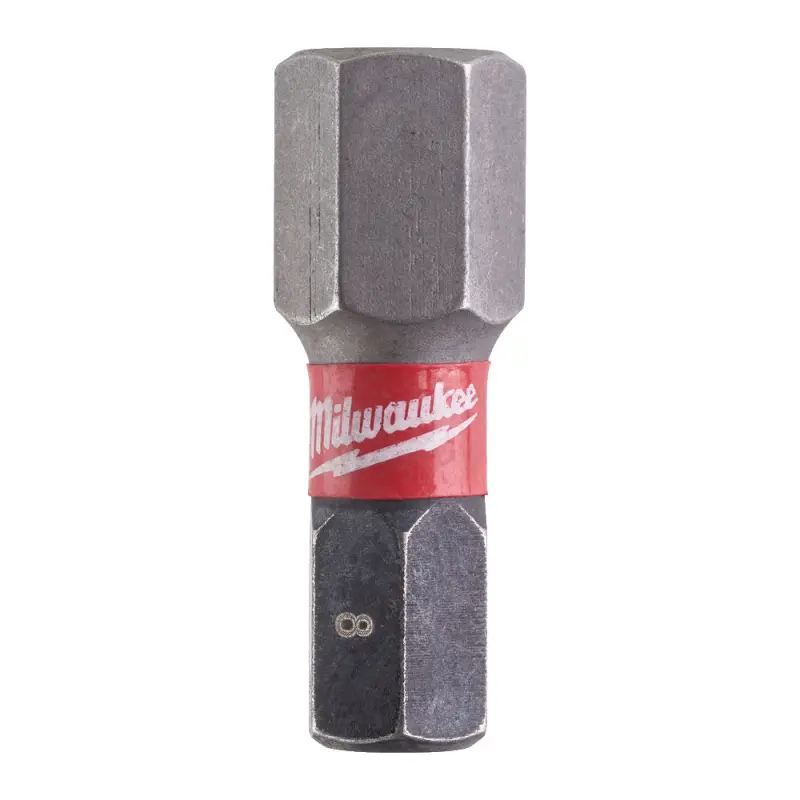 Šroubovací bit 1/4 Milwaukee Shockwave Šestihran 8 x 25 mm - 2 ks (MI4932430898)