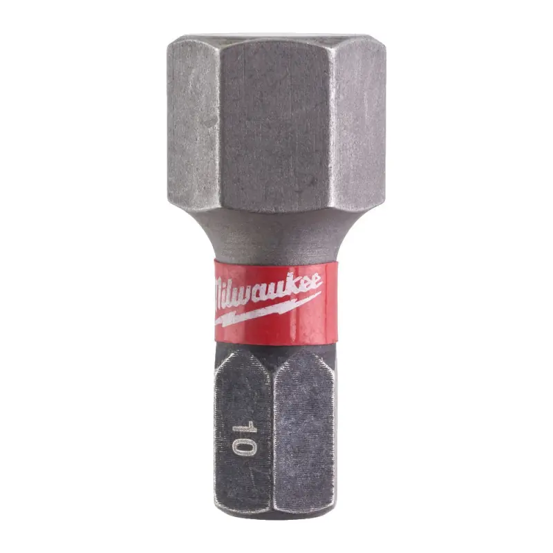 Šroubovací bit 1/4 Milwaukee Shockwave Šestihran 10 x 25 mm - 2 ks (MI4932430899)