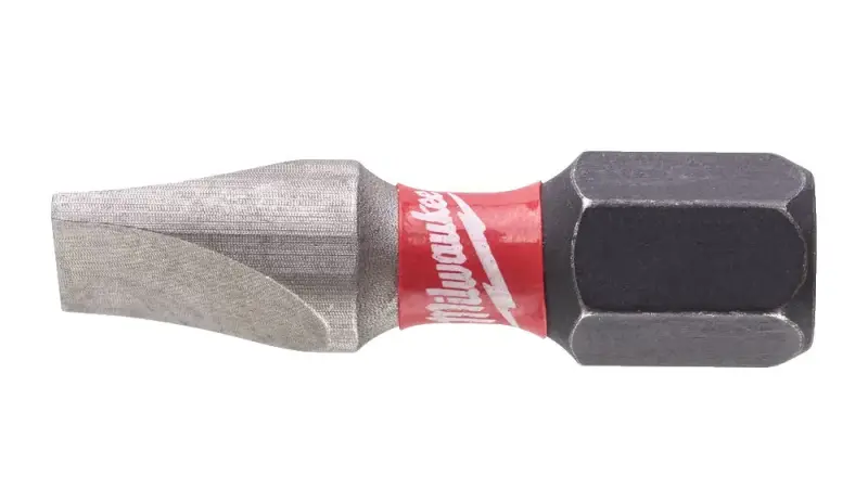 Šroubovací bit 1/4 Milwaukee Shockwave Plochý 1,2x6,5 x 25 mm - 2 ks (MI4932430903)