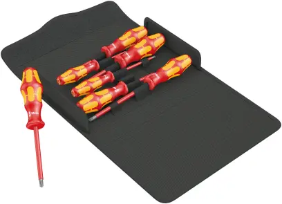 Wera 136019 Elektrikárske skrutkovače Kraftform Plus VDE - rada 100 typ 100 i/7 Set 1 (Sada 7 dielov) (W05136019001)
