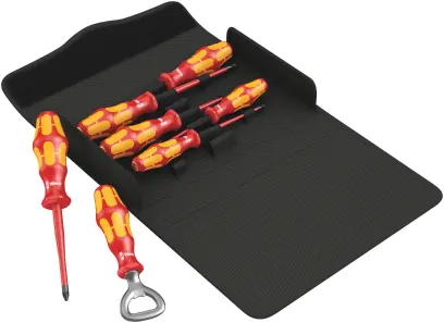 Wera 136022 Elektrikárske skrutkovače Wera Kraftform Plus VDE - rada 100 typ 100 iS/7 Set 2 (Sada 6 dielov) (W05136022001)