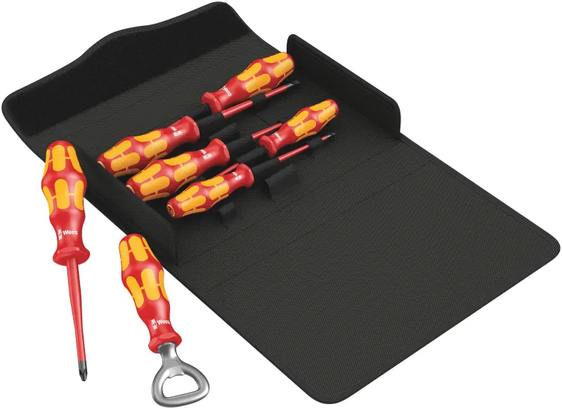 Wera 136022 Elektrikárske skrutkovače Wera Kraftform Plus VDE - rada 100 typ 100 iS/7 Set 2 (Sada 6 dielov) (W05136022001)