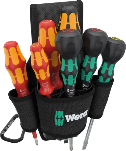 Wera 136033 Taška na opasok 9621 s náradím. Sada 2 (Sada 8 dielov) (W05136033001)