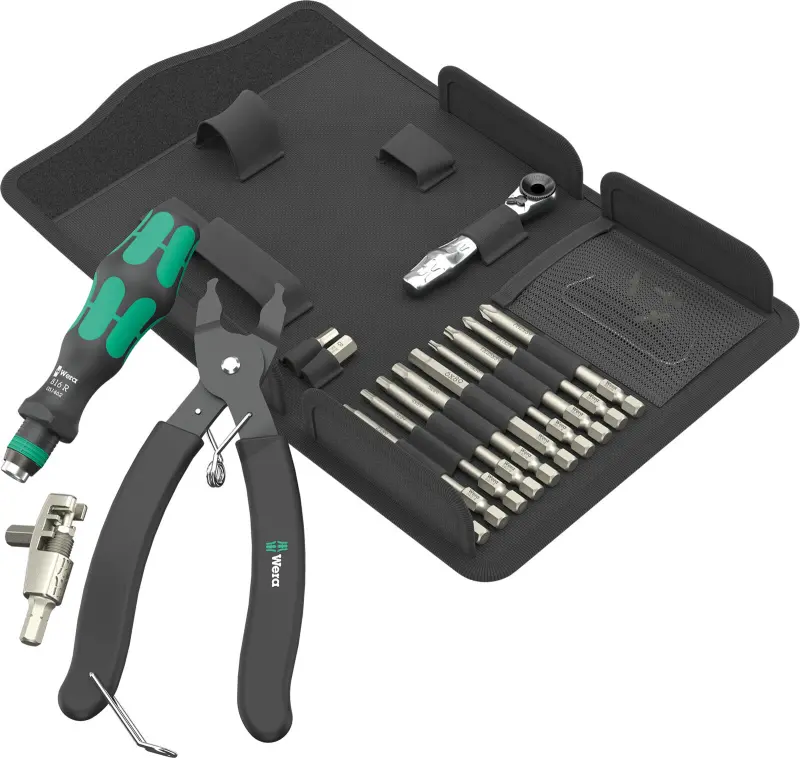 Wera 136042 Náradie pre cyklodielňu vrátane nitovača reťaze 9532 (Sada 20 dielov) (W05136042001)