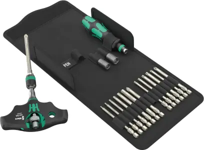 Wera 136072 Ručné držiaky a výmenné čepele Kraftform Kompakt 400 RA SHK Set 1 (Sada 19 dielov) (W05136072001)
