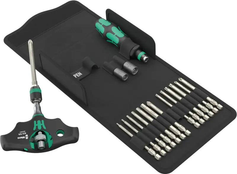 Wera 136072 Ručné držiaky a výmenné čepele Kraftform Kompakt 400 RA SHK Set 1 (Sada 19 dielov) (W05136072001)