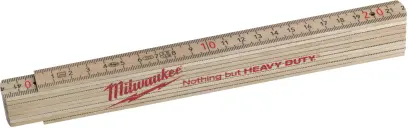 Štíhlý dřevěný skládací metr MILWAUKEE 2m (MI4932459303)