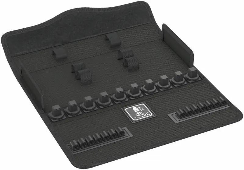 Wera 136543 Textilní pouzdro Zyklop Metal Push 1/2", typ 9497, prázdné, 302 x 120 x 40 mm (W05136543001)