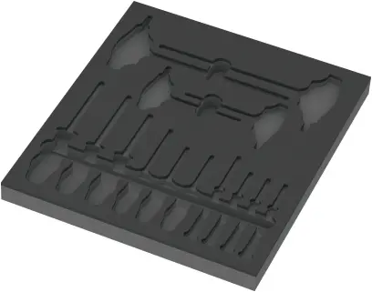 Wera 137312 Náraďový modul - penová vložka 9812 pre set skrutkovačov TORX 9712. Bez náradia (W05137312001)