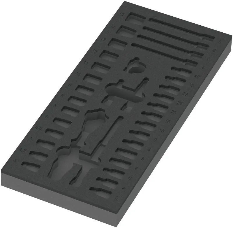Wera 137320 Náraďový modul - penová vložka 9820 pre set račňovej sady 8000 A Zyklop 1/4". Bez náradia (W05137320001)