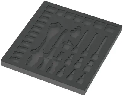 Wera 137322 Náraďový modul - penová vložka 9822 pre set račňovej sady 8000 C Zyklop 1/2". Bez náradia (W05137322001)