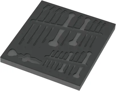 Wera 137331 Náraďový modul - penová vložka 9831 pre kľúče Joker 6003 typ 9731. Bez náradia 6-24 mm (W05137331001)