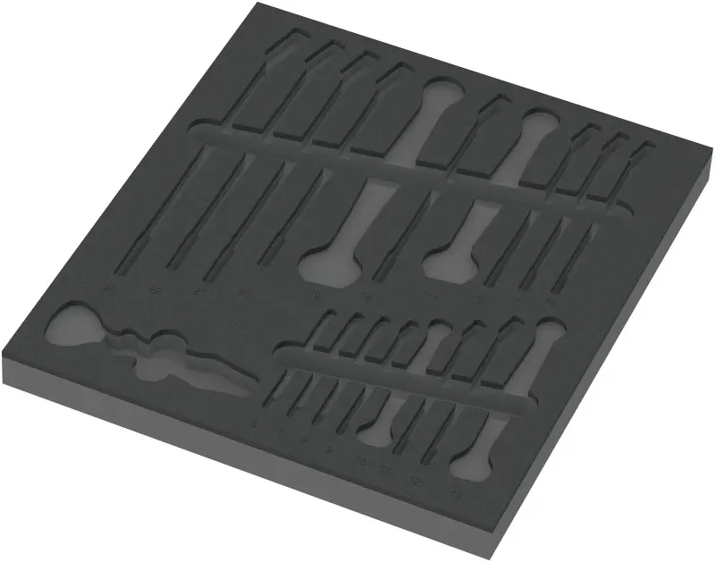 Wera 137331 Náraďový modul - penová vložka 9831 pre kľúče Joker 6003 typ 9731. Bez náradia 6-24 mm (W05137331001)