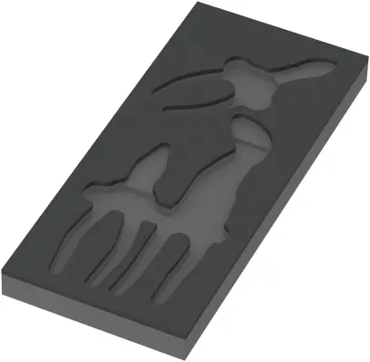 Wera 137380 Náraďový modul - penová vložka 9880 pre kliešte Knipex Set 1 typ 9780. Bez náradia (W05137380001)