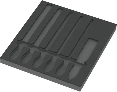 Wera 137383 Náraďový modul - penová vložka 9883 pre pilníky Pferd Set 1 typ 9783. Bez náradia (W05137383001)
