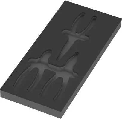 Wera 137384 Náraďový modul - penová vložka 9884 pre kliešte Knipex VDE. Set 1 Bez náradia (W05137384001)