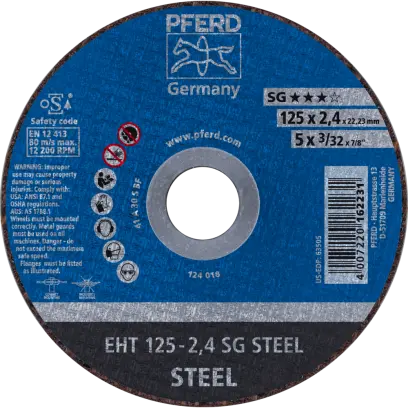 EHT 125-2,4 A30 S SG/22,2  KOTOUČ ŘEZNÝ A S SG-ELA (PF4007220162231)