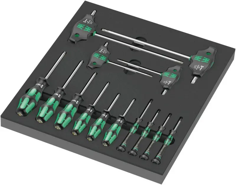 Wera 150103 Šroubováky TORX® 9712 Set 1 v pěnové vložce (Sada 14 dílů) (W05150103001)