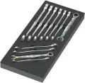 Wera 150120 Kľúče Joker 6000 8 ÷ 19 mm v penovej vložke, Set 1 (Sada 11 dielov) (W05150120001)