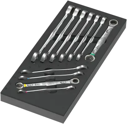 Wera 150120 Kľúče Joker 6000 8 ÷ 19 mm v penovej vložke, Set 1 (Sada 11 dielov) (W05150120001)
