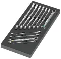 Wera 150120 Klíče Joker 6000 8 ÷ 19 mm typ 9730 v pěnové vložce, Set 1 (Sada 11 dílů) (W05150120001)