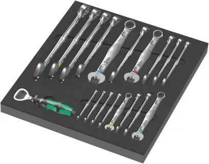 Wera 150121 Kľúče Joker 6003 6 ÷ 24 mm typ 9731 v penovej vložke, Set 1 (Sada 19 dielov) (W051501210