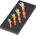 Wera 150124 Náraďový modul - penová vložka 9734 s otvorenými kľúčmi Joker 6004 VDE Set 1, so samočinným nastavením. (Sada 4 diely) (W05150124001)