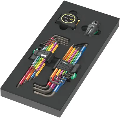 Wera 150140 Zástrčné kľúče v penovej vložke typ 9740, Set 1 (Sada 20 dielov) (W05150140001)