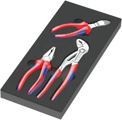 Wera 150180 Kliešte Knipex v penovej vložke, typ 9780, Set 1 (Sada 3 dielov) (W05150180001)