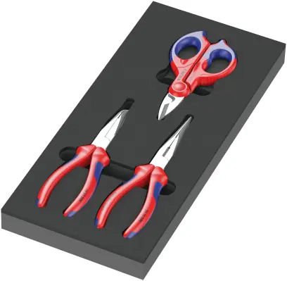 Wera 150181 Kliešte Knipex v penovej vložke, typ 9781, Set 2 (Sada 3 dielov) (W05150181001)