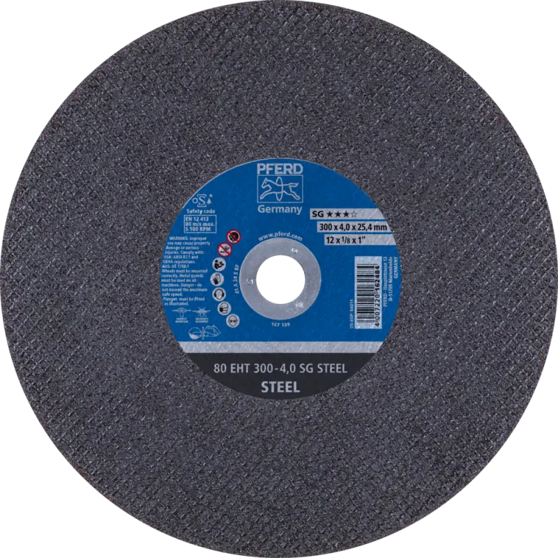 80EHT300-4,0 A24 R SG/25,4  KOTOUČ ŘEZNÝ A R SG-EL (PF4007220162484)