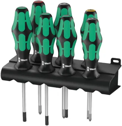 Wera 320540 Šroubováky Kraftform Plus Lasertip 335/350/367/7 (Sada 7 dílů + stojánek) (W05320540001)