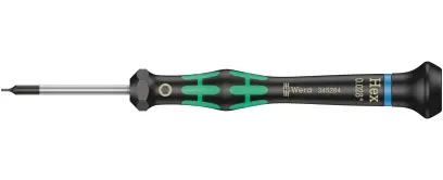 Wera 345284 Skrutkovač šesťhranný 0,028"x40 mm na použitie v elektronike Kraftform Micro typ 2054, palcový (W05345284001)