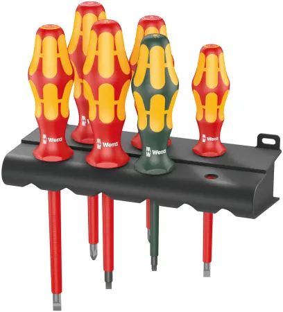 Wera 347777 Sada skrutkovačov Kraftform Plus 160 i/168 i/6 (6 ks + stojan) (W05347777001)